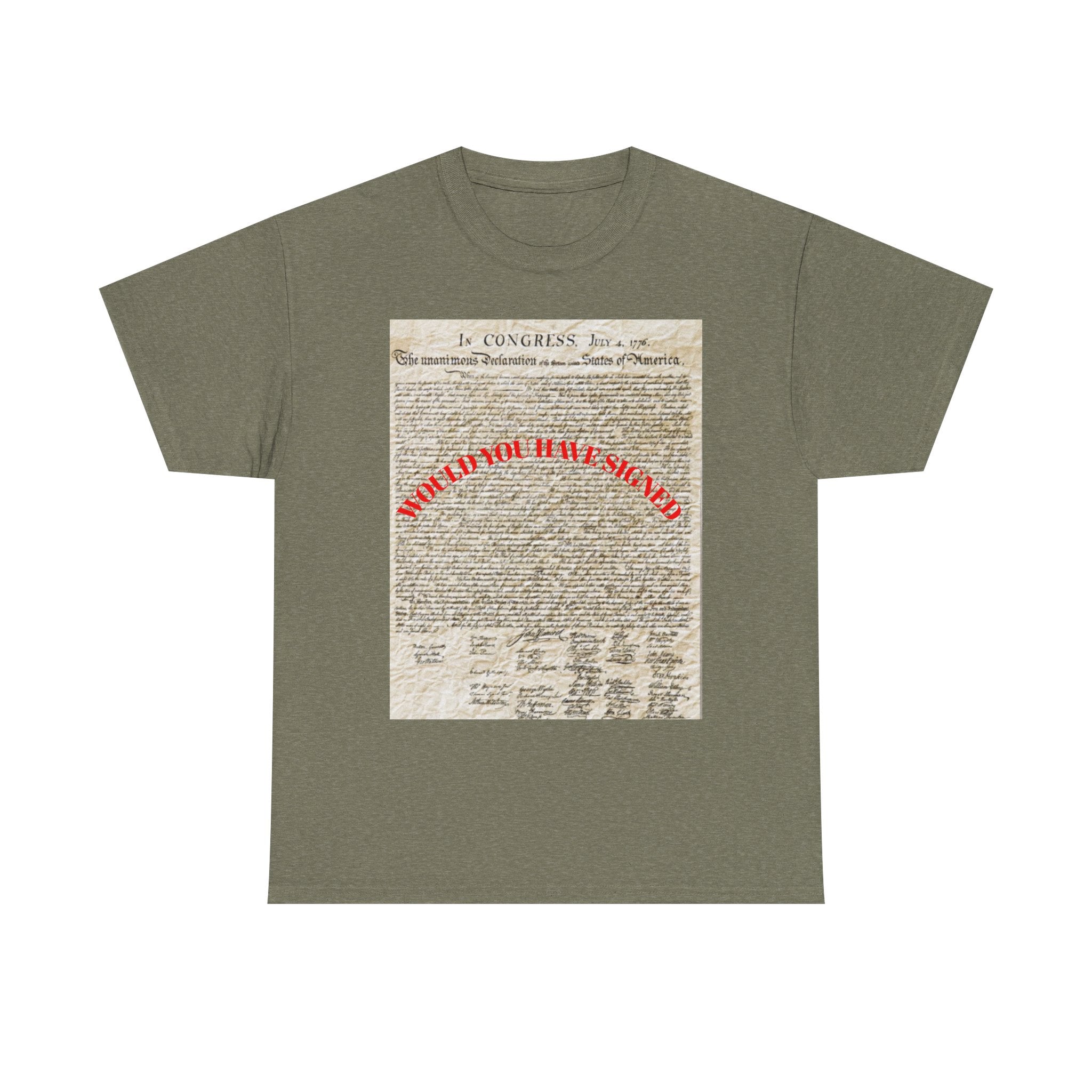 Declaration of Independence Cotton T-Shirt