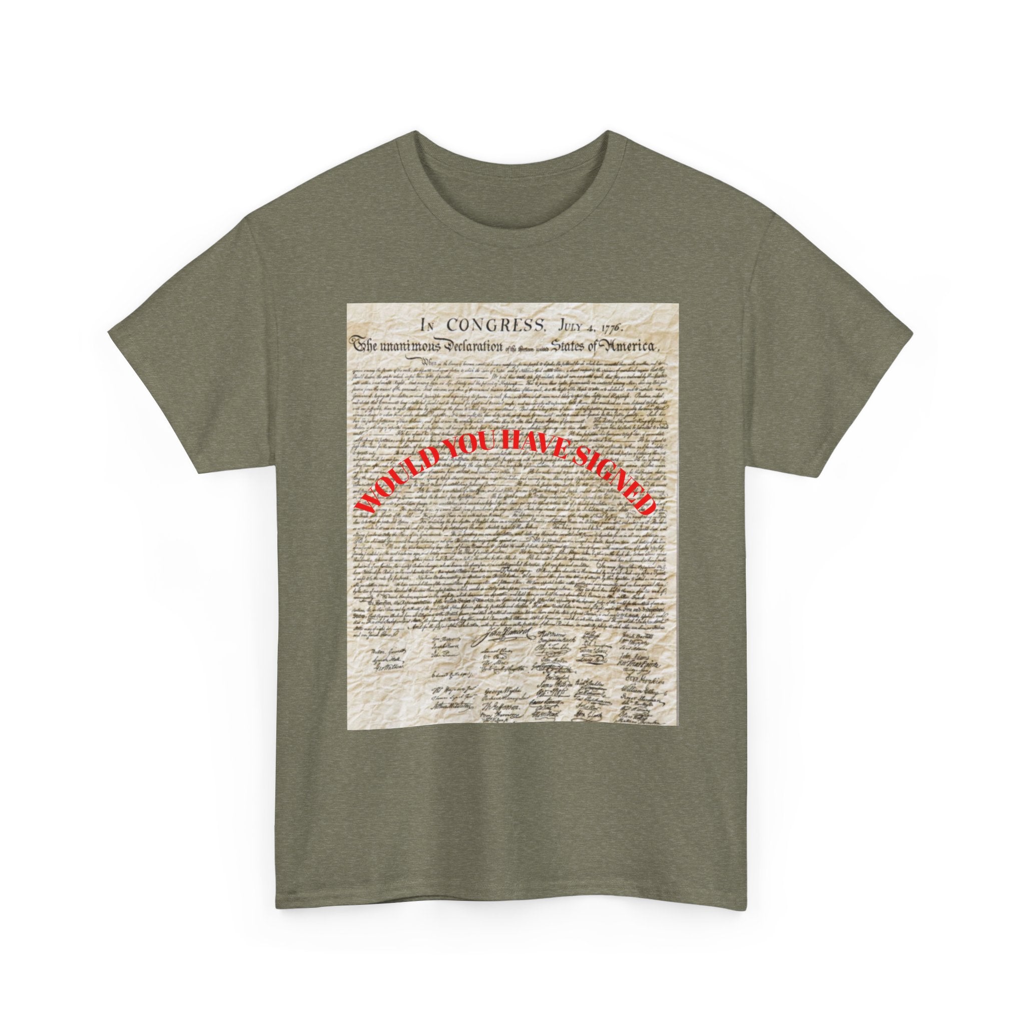 Declaration of Independence Cotton T-Shirt